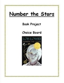 Number the Stars Book Project Choice Board