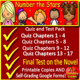 Number the Stars Chapter Quizzes and Final Test Printable 