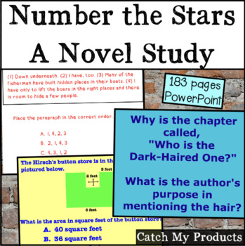 Preview of Number the Stars Novel Study | Distance Learning in PowerPoint