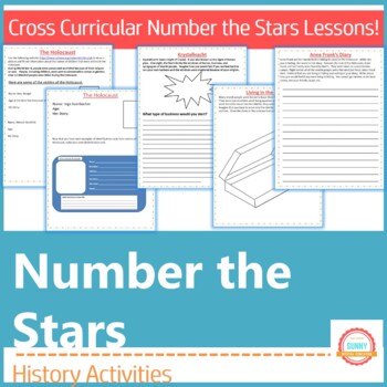 Preview of Number the Stars Cross Curricular History Activities