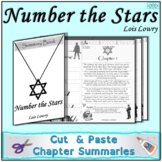 Number the Stars Cut & Paste Chapter Summaries /Comprehens