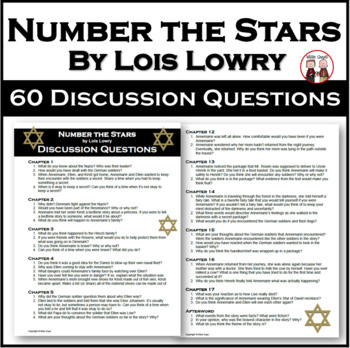 Preview of Number the Stars Discussion Questions Activity