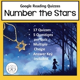 Number the Stars Editable Chapter Reading Quizzes Using Go