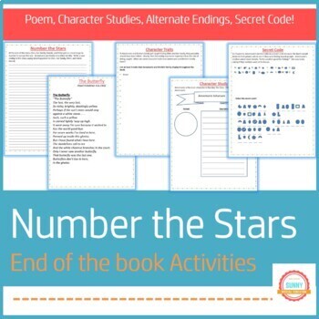 Preview of Number the Stars End of the Book Activities