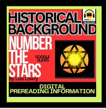Preview of Number the Stars Google Slide Historical Background digital INTRO Photos, Music