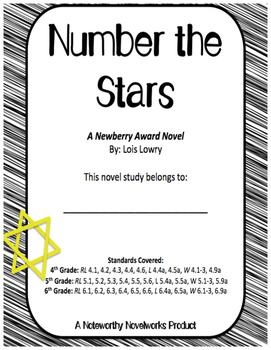 Preview of Number the Stars Novel Study / Answer Key