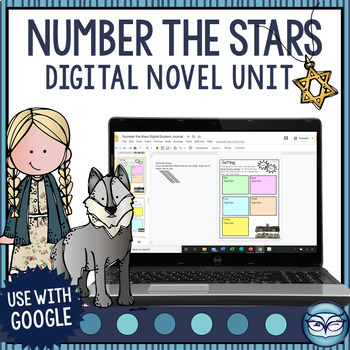 Preview of Number the Stars Novel Study - Print and Digital with Google