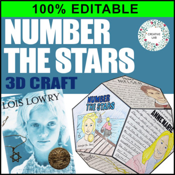 Preview of Number the Stars - Novel Study Project Craft - 100% EDITABLE