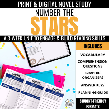 Preview of Number the Stars Novel Study Comprehension Activities & Discussion Questions