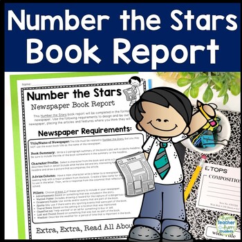 Preview of Number the Stars Project | Number the Star Book Report | Create a Newspaper