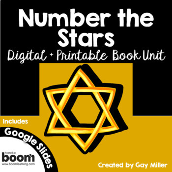 Preview of Number the Stars Novel Study - Digital + Printable Book Unit [Lois Lowry]
