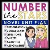 Number the Stars Unit Plan - Novel Study Reading Unit - Lo