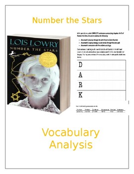 Preview of Number the Stars: Vocabulary Analysis