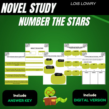 Preview of Number the Stars by Lois Lowry Complete No-Prep Novel Study Unit