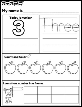 Number tracing worksheets | numbers 1 to 20 worksheets by Academia Studio