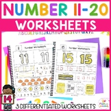 numbers 11 20 worksheets teachers pay teachers