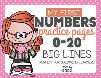Preview of Number writing practice for beginning learners