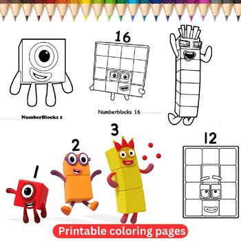 Numberblocks Printables