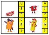 Numberblocks numbers 1-20 peg boards - match the picture t