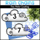 Numbered Clouds Fine Motor Counting Activity