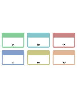 Numbered Name Tags | Book Bin Tags by bri stewarts classroom resources