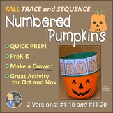 Numbered Pumpkins, Sequence Numbers thru Teens, Fall Math 