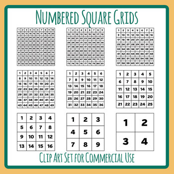 10x10 grid clip art