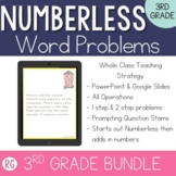 Numberless Word Problems 3rd Grade