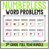 3rd Grade Numberless Word Problems Multiplication and Divi