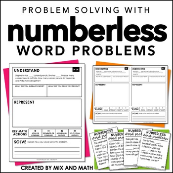Preview of Numberless Word Problems