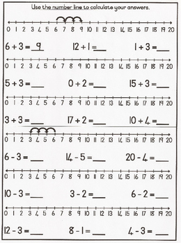 Numberline Addition & Subtraction Grade 1 by ...