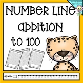 Numberline Addition to 100 Worksheets and Printables Math 