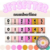 Numberline // Jetsetter✈️ // Palm Springs Themed Classroom Decor
