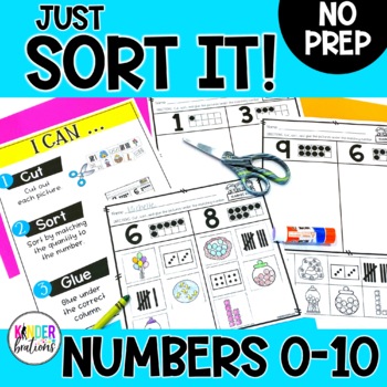 Preview of Numbers 0-10 Math Picture Sorts | Math Centers