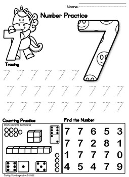 Numbers 0-10 Printable Worksheets by Techy Kinder by Ms Ramirez | TPT