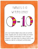 Numbers 0-10 writing center