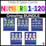 Numbers 0-120 Hide & Seek Pocket Chart Cards |BUNDLE