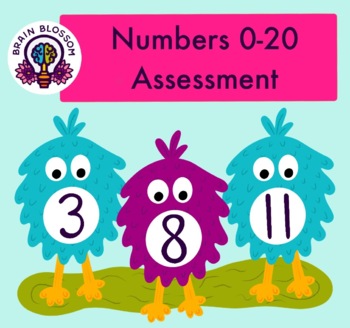 Preview of Numbers 0-20 Assessment 2