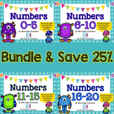 Numbers 0-20 BUNDLE Playdough Mat, Worksheets, Counting Mat, and More