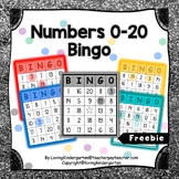 Numbers 0-20 Bingo