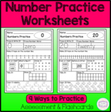 Numbers 0-20 Practice Worksheets