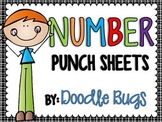 Numbers (0-20) Punch Sheets / Printables