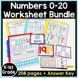 Numbers 0-20 Worksheet BUNDLE