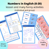 Numbers (0-20) in English (lesson + great activities)