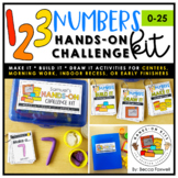 Numbers 0-25 Hands-On Challenge Kit | Morning Work | Cente