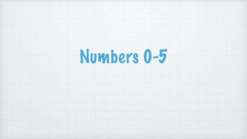 Preview of Numbers 0-5