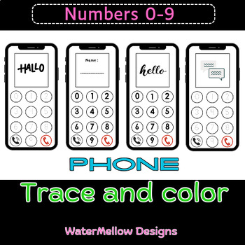 Preview of Numbers 0-9 Trace, Write, kindergarten number