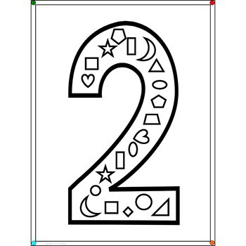 numbers 0 to 10 and 2d shapes link worksheets clipart numbers 0 to 9