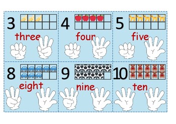fingers numbers 1 10