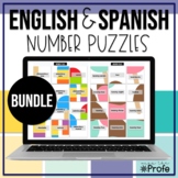 Numbers 0 to 100 in English and Spanish puzzles for Google
